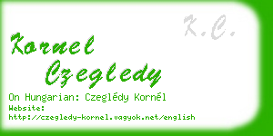 kornel czegledy business card